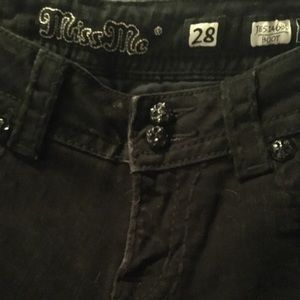 MISS ME Jeans: Size 28. Black
